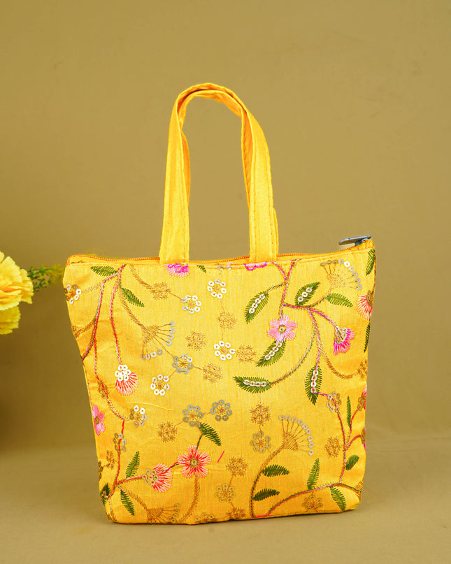 Designer Embroidery Handbag - 8 inch - WBG1944