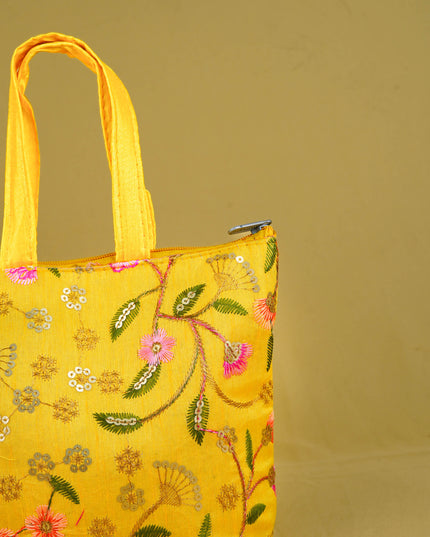 Designer Embroidery Handbag - 8 inch - WBG1944