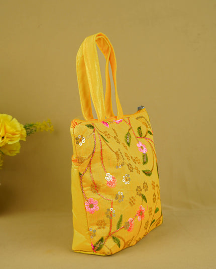 Designer Embroidery Handbag - 8 inch - WBG1944