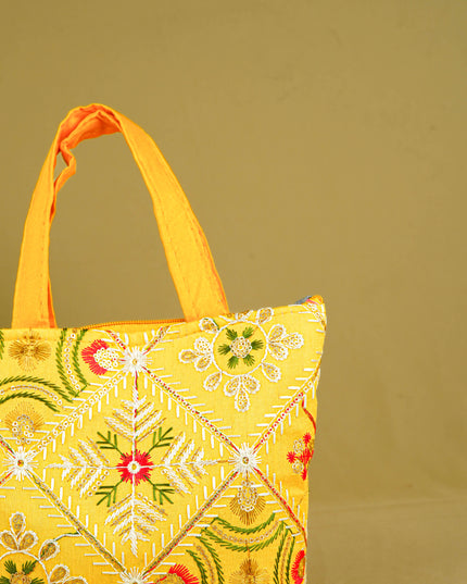 Designer Embroidery Handbag - 8 inch - WBG1945