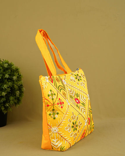 Designer Embroidery Handbag - 8 inch - WBG1945