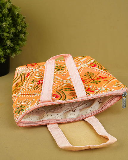 Designer Embroidery Handbag - 8 inch - WBG1945