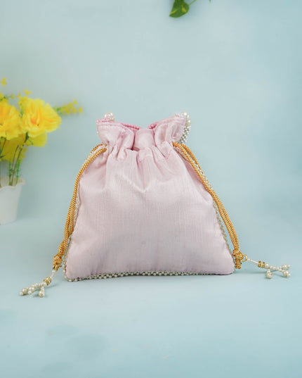 Potli Bag with Beads Work - 9 inch - WBG1951