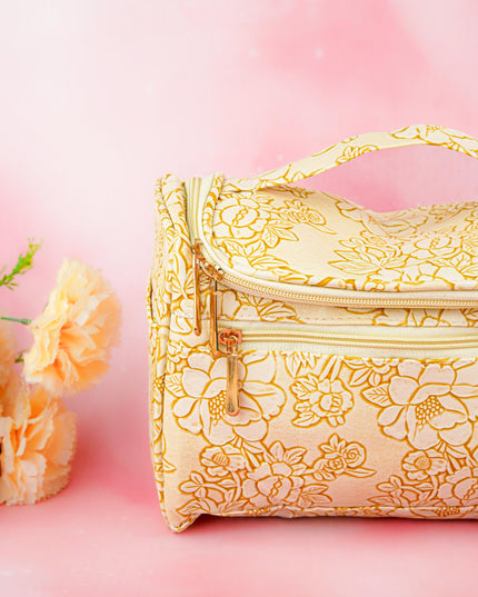 Floral Print Travel Pouch - WBG1953
