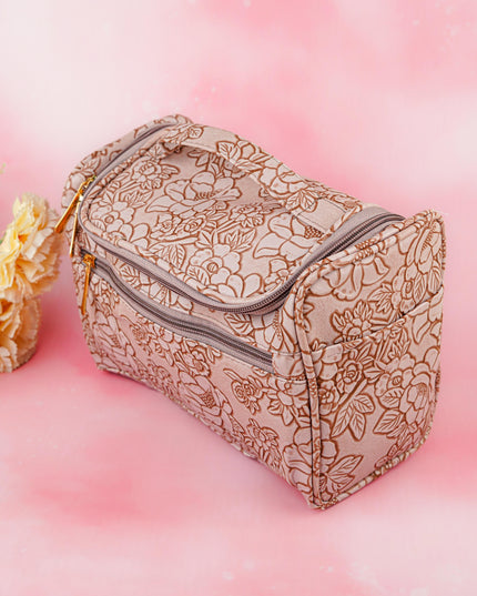 Floral Print Travel Pouch - WBG1953