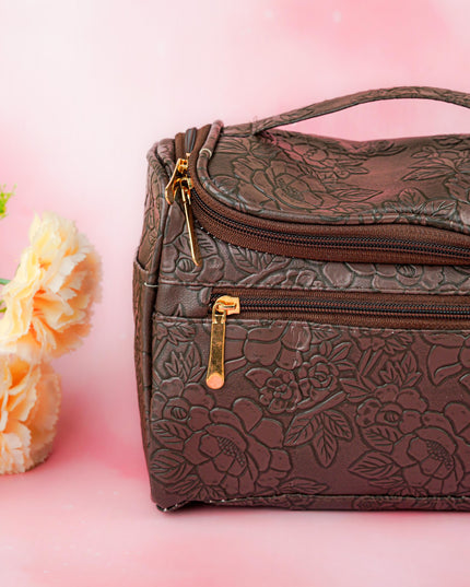 Floral Print Travel Pouch - WBG1953