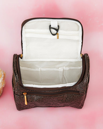 Floral Print Travel Pouch - WBG1953