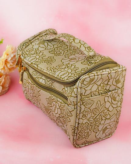Floral Print Travel Pouch - WBG1953