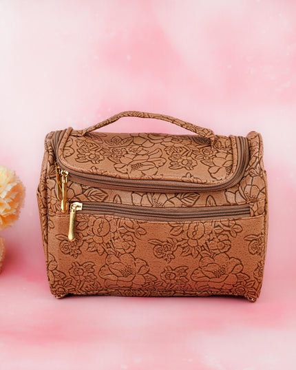 Floral Print Travel Pouch - WBG1953