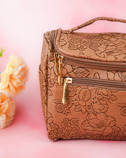 Floral Print Travel Pouch - WBG1953