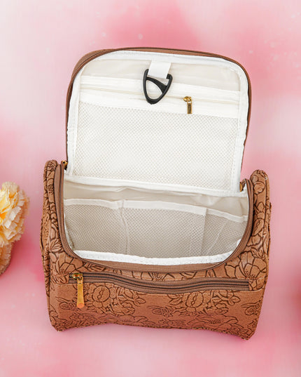 Floral Print Travel Pouch - WBG1953