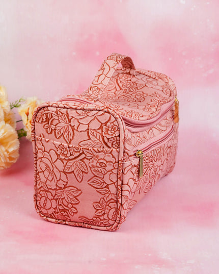 Floral Print Travel Pouch - WBG1953