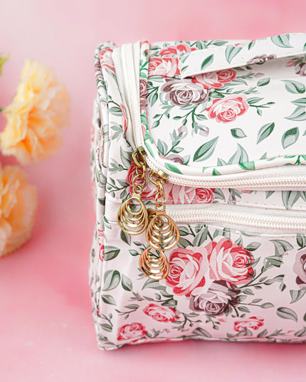 Floral Print Travel Pouch - WBG1954