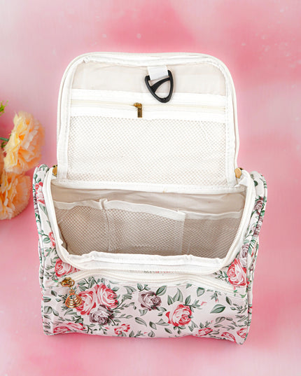 Floral Print Travel Pouch - WBG1954