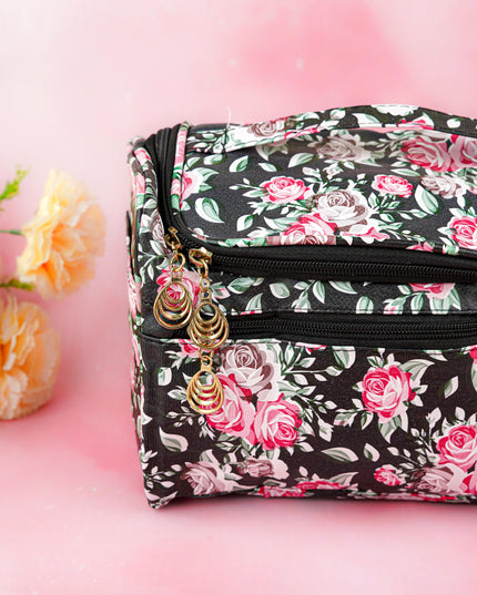 Floral Print Travel Pouch - WBG1954