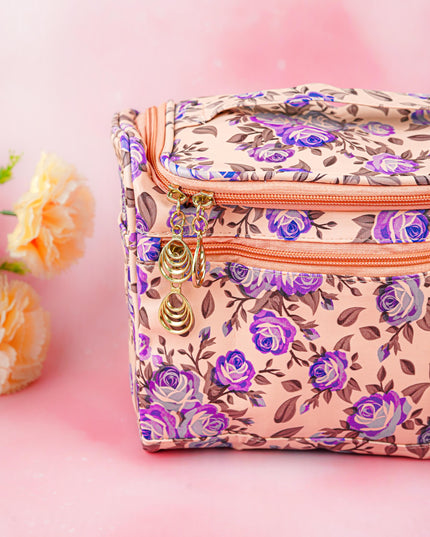 Floral Print Travel Pouch - WBG1954