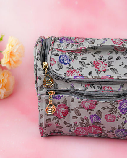 Floral Print Travel Pouch - WBG1954