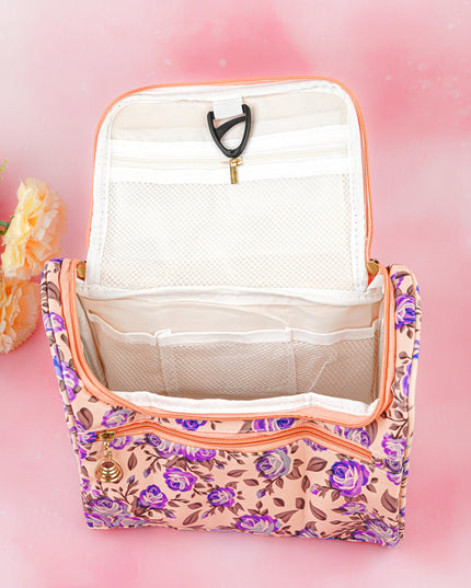 Floral Print Travel Pouch - WBG1954