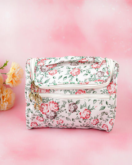 Floral Print Travel Pouch - WBG1954