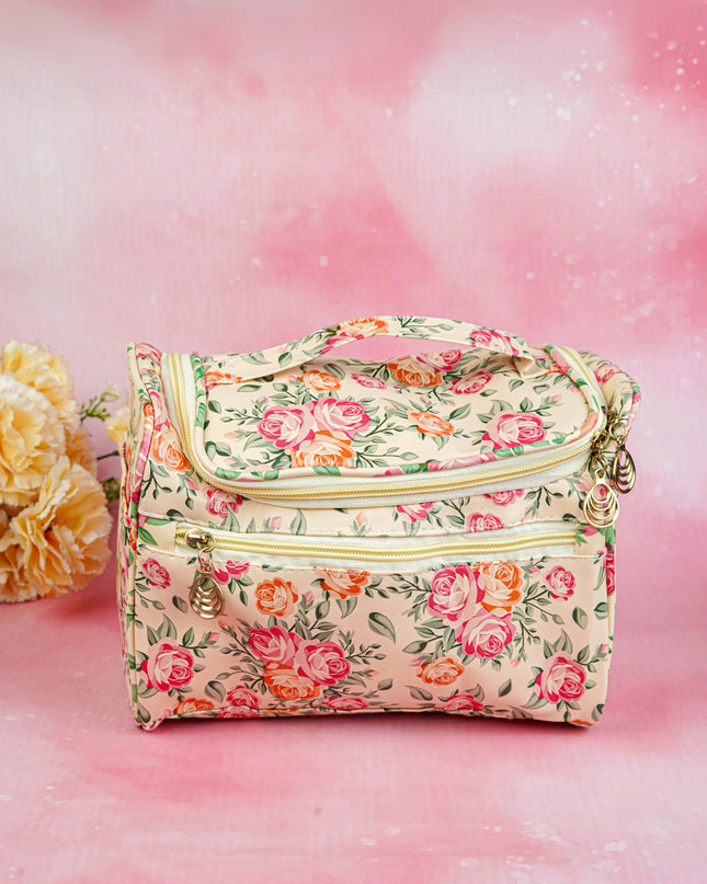 Floral Print Travel Pouch - WBG1954