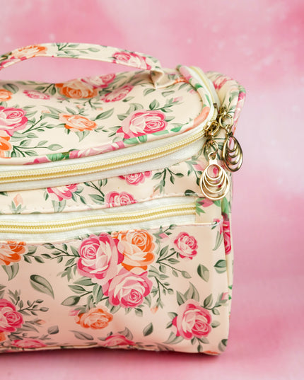 Floral Print Travel Pouch - WBG1954