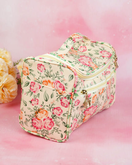 Floral Print Travel Pouch - WBG1954