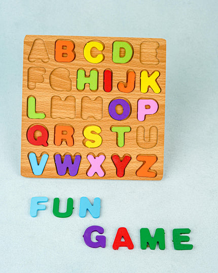 Kids - Wooden Puzzle Board - ABCD - WBG1965-1