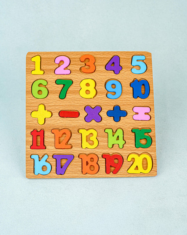 Kids - Wooden Puzzle Board - 1234 - WBG1965-3