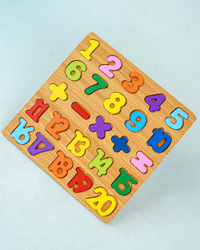 Kids - Wooden Puzzle Board - 1234 - WBG1965-3