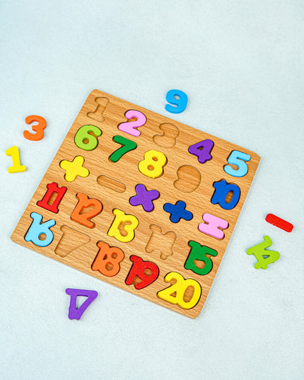Kids - Wooden Puzzle Board - 1234 - WBG1965-3