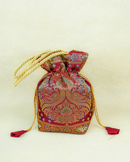 Banarasi Potli Bag - 10x9 Inch - WBG1983