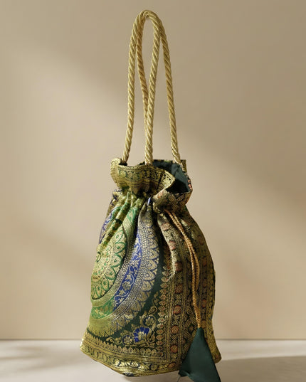 Banarasi Potli Bag - 10x9 Inch - WBG1983