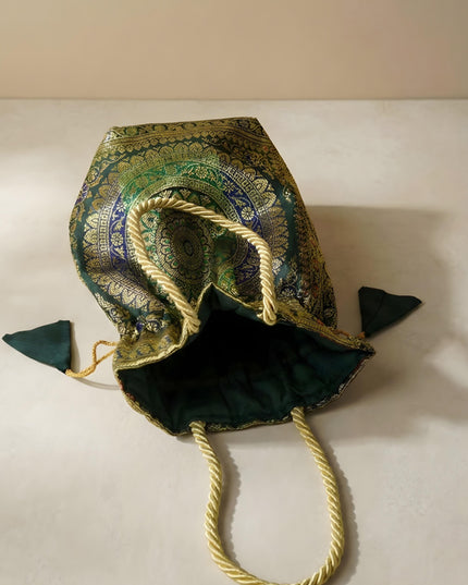 Banarasi Potli Bag - 10x9 Inch - WBG1983