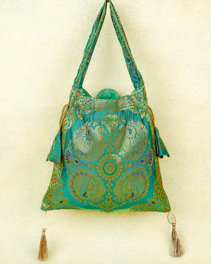 Banarasi Potli Bag - 10x9 Inch - WBG1989