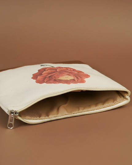 Floral Jute Pouch - 9X8 inch - WBG1990