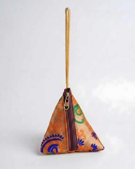 Banarasi Triangle Pouch - 5 inch - WBG1993