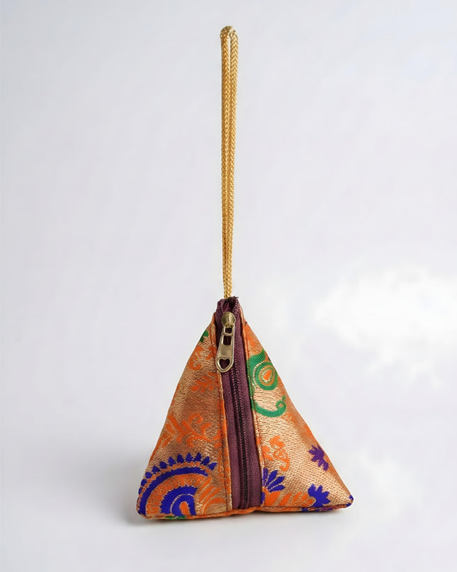 Banarasi Triangle Pouch - 5 inch - WBG1993