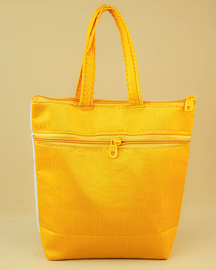 Handbag with Peacock Design - 9 inch - WBG1996