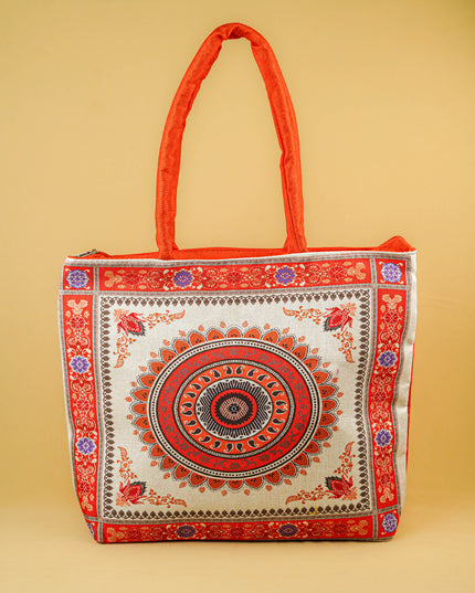 Printed Hand Bag - 13x7 inch - WBG2004