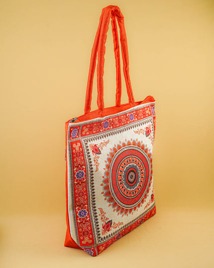 Printed Hand Bag - 13x7 inch - WBG2004