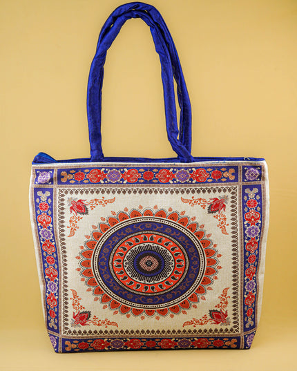 Printed Hand Bag - 13x7 inch - WBG2004