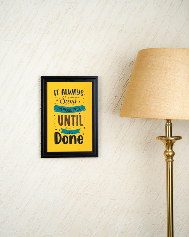 Motivational Quotes Wall Hanging Frames - 10x14 inch - WBG2005-1