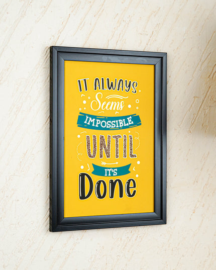 Motivational Quotes Wall Hanging Frames - 10x14 inch - WBG2005-1