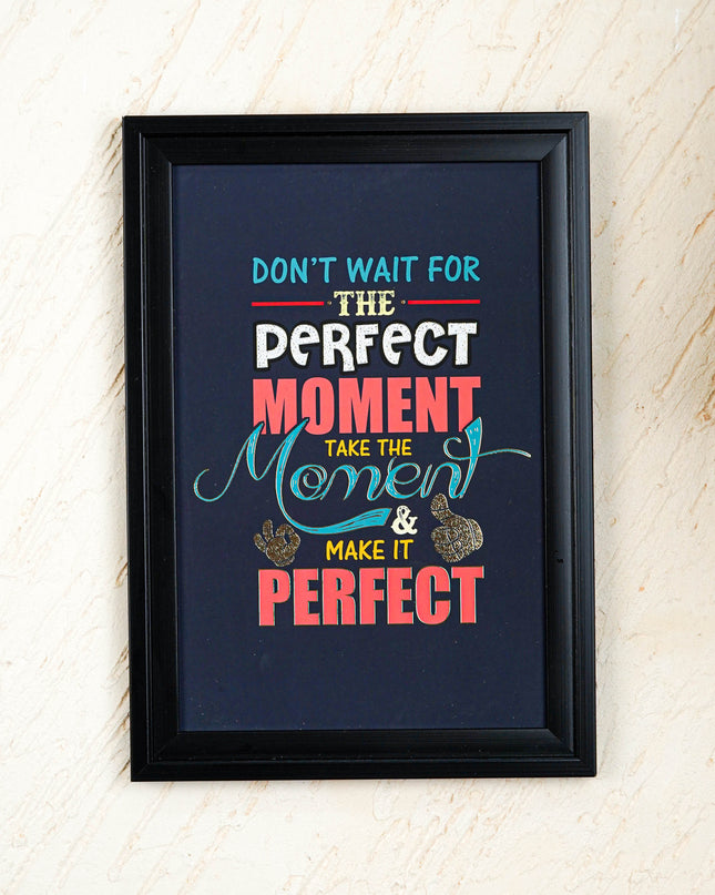 Motivational Quotes Wall Hanging Frames - 10x14 inch - WBG2005-12