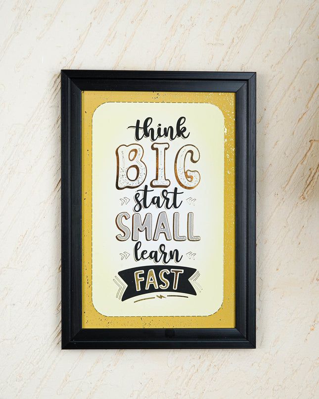 Motivational Quotes Wall Hanging Frames - 10x14 inch - WBG2005-4