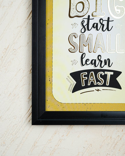 Motivational Quotes Wall Hanging Frames - 10x14 inch - WBG2005-4