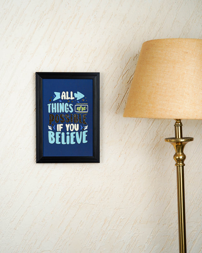 Motivational Quotes Wall Hanging Frames - 10x14 inch - WBG2005-7