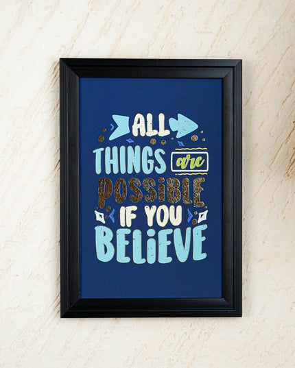 Motivational Quotes Wall Hanging Frames - 10x14 inch - WBG2005-7
