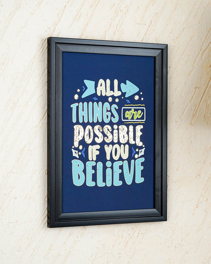 Motivational Quotes Wall Hanging Frames - 10x14 inch - WBG2005-7