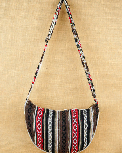 Jacquard Sling Bag - 11X8 inch - WBG2006